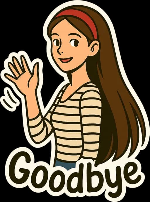 Daily Stickers - Goodbye!