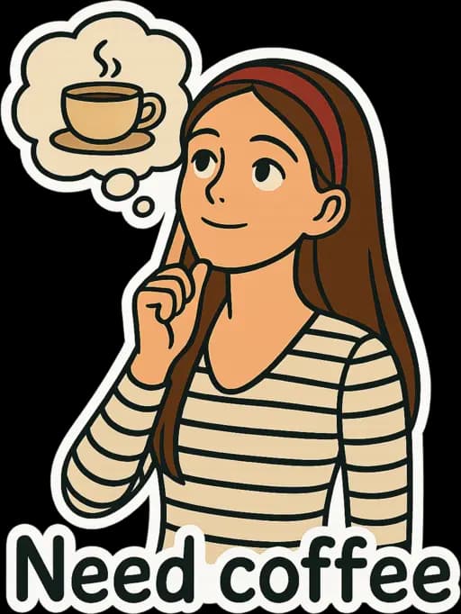 Daily Stickers - Need Coffee!
